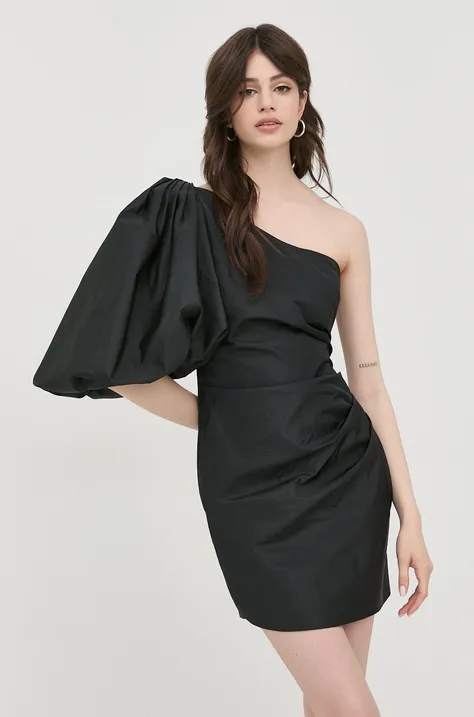 Pinko rochie culoarea negru, mini, mulata
