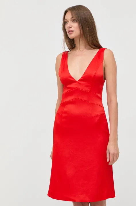 Платье цвет красный mini прямое