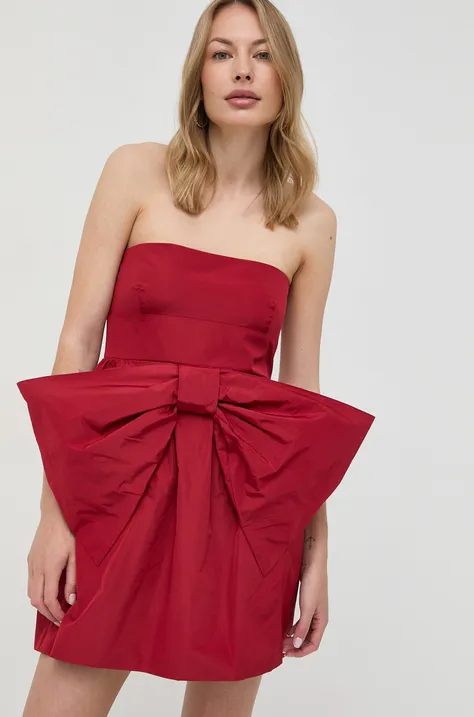Red Valentino sukienka kolor czerwony mini rozkloszowana