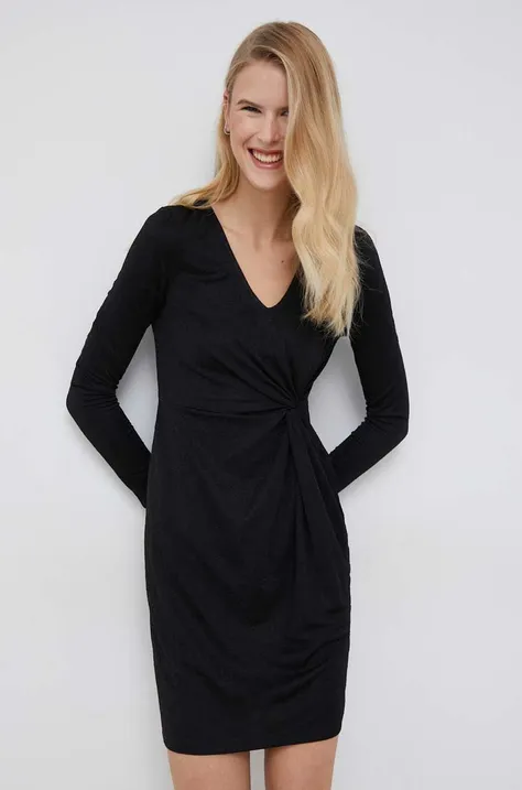 Vero Moda sukienka kolor czarny mini dopasowana
