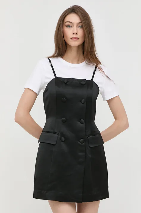 Сукня і футболка Miss Sixty колір чорний mini облягаюча