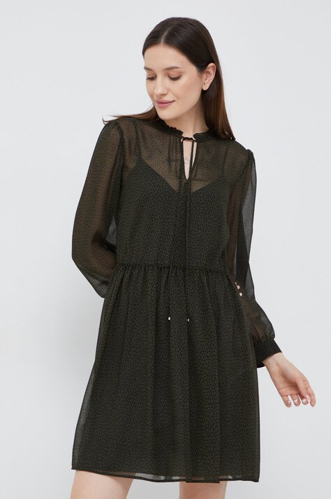 Платье Pennyblack цвет зелёный mini расклешённое