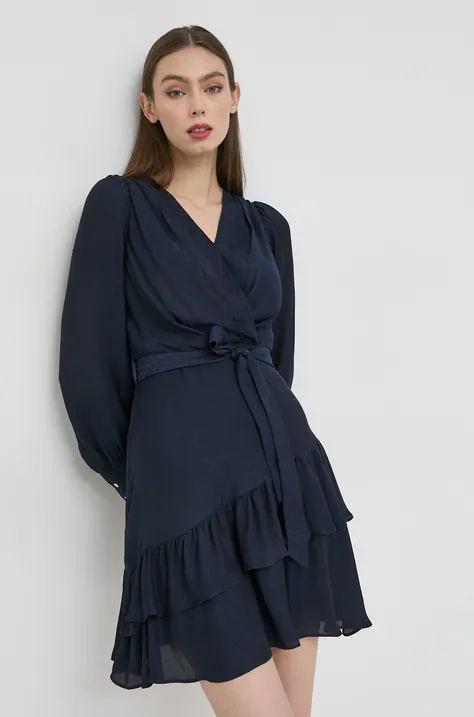 Haljina Morgan boja: tamno plava, mini, širi se prema dolje