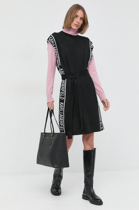 Karl Lagerfeld rochie din lana
