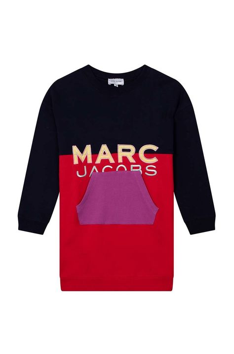 Otroška bombažna obleka Marc Jacobs
