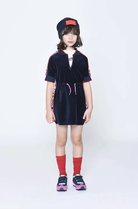 Детское платье Marc Jacobs цвет синий mini расклешённое