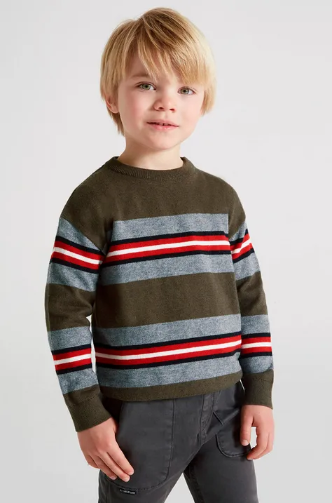 Детский свитер Mayoral цвет зелёный