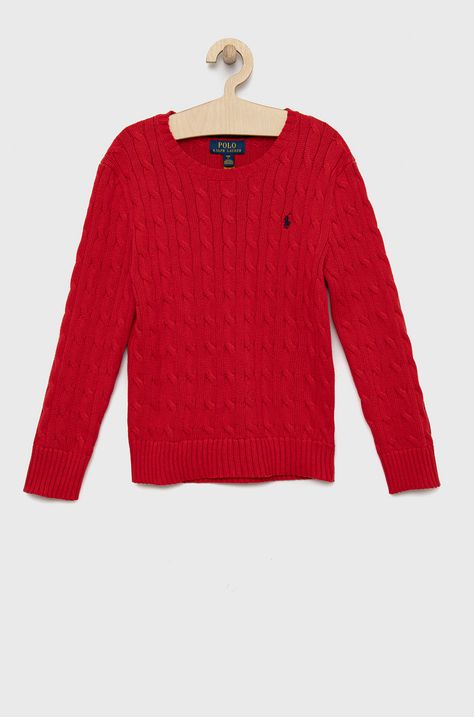 Детски памучен пуловер Polo Ralph Lauren