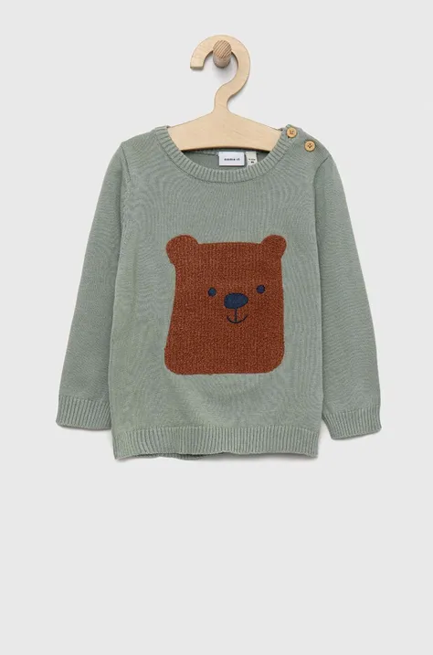 Бебешки памучен пуловер Name it