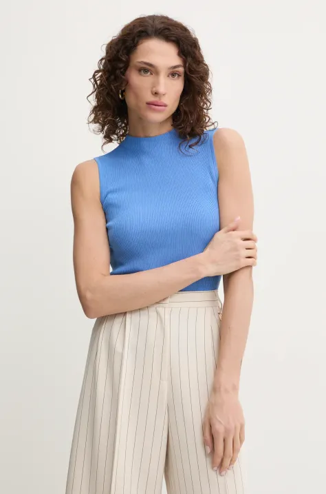 Елек BOSS в лилаво с ниско поло 50473237