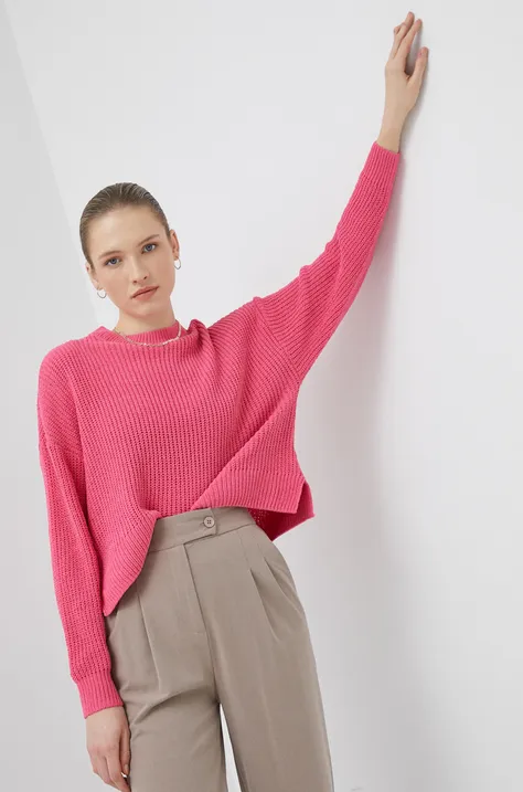 Vero Moda sweter damski kolor różowy