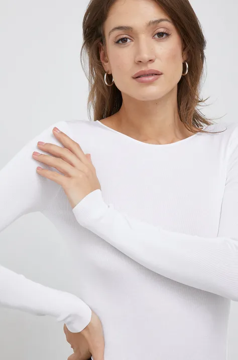 Свитер Calvin Klein женский цвет белый лёгкий
