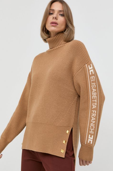 Пуловер с вълна Elisabetta Franchi