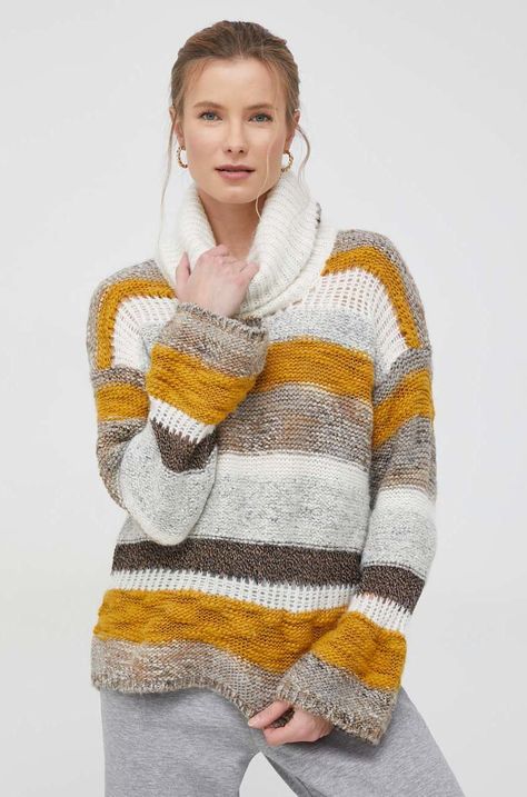 Sisley gyapjúkeverék pulóver