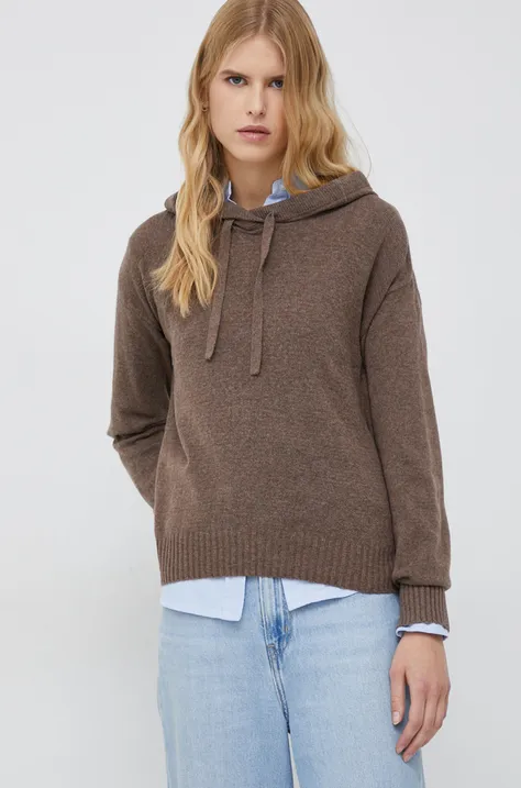 GAP sweter damski kolor brązowy lekki
