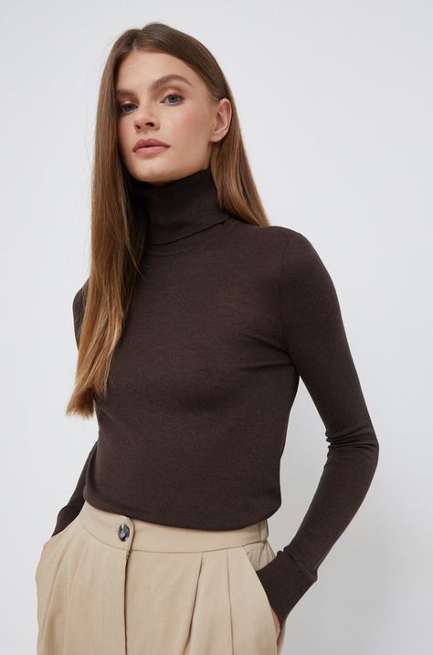 Lauren Ralph Lauren pulóver selyemkeverékből