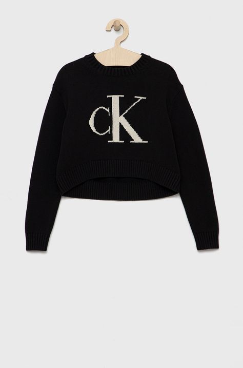 Calvin Klein Jeans sweter bawełniany dziecięcy