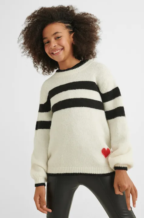 Детски пуловер Mayoral в бяло
