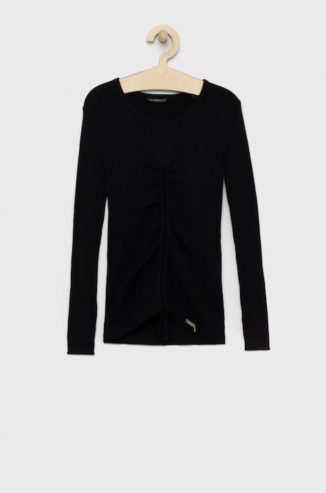 Guess sweter dziecięcy kolor czarny lekki