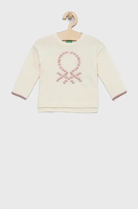 Παιδικό πουλόβερ με μείγμα κασμίρ United Colors of Benetton