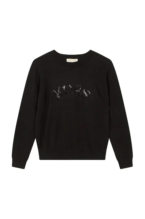 Дитячий светр Michael Kors колір чорний легкий