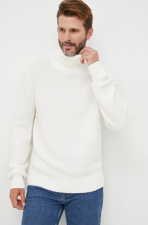 Пуловер с лен Armani Exchange
