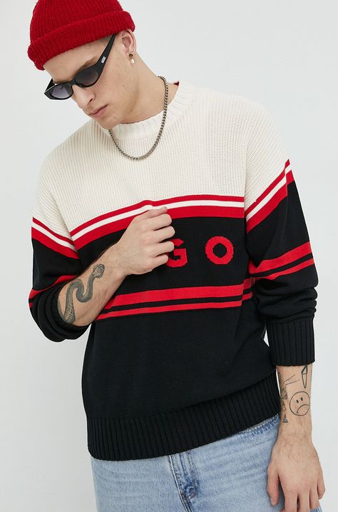 Бавовняний светер HUGO