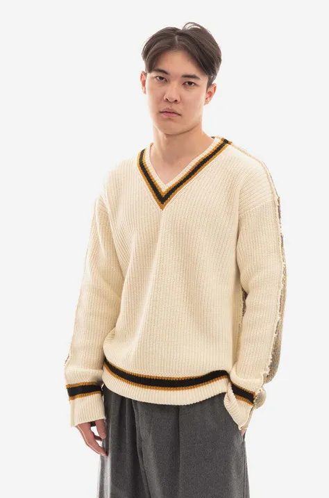 Marni wool jumper men’s beige color