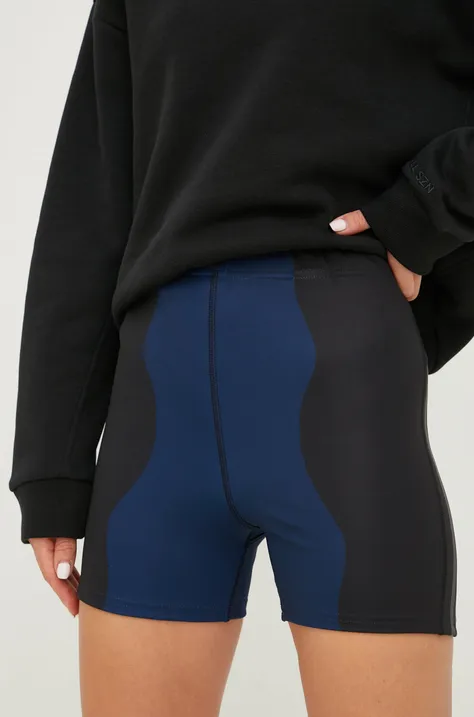 Kratke hlače za trčanje adidas Performance Marimekko za žene, boja: tamno plava, s uzorkom, visoki struk