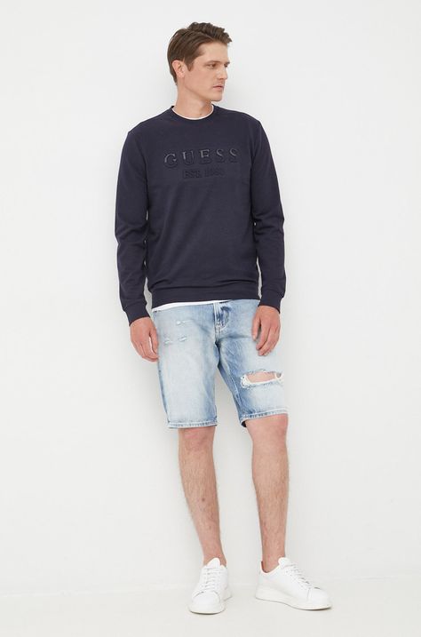 Rifľové krátke nohavice Calvin Klein Jeans