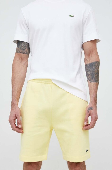 Lacoste pantaloncini uomo colore giallo