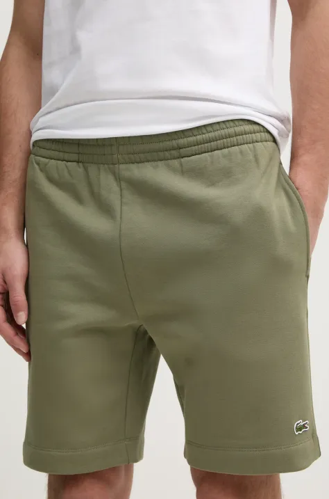 Lacoste pantaloni scurti barbati, culoarea verde