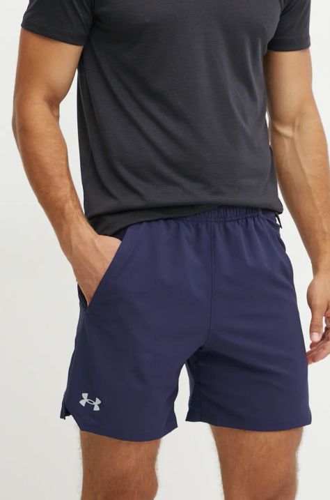 Under Armour pantaloni scurți de antrenament Vanish culoarea albastru marin, 1373718