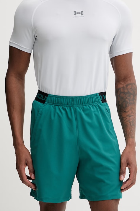 Under Armour szorty sportowe męskie Vanish Woven zielone regular waist 1373718