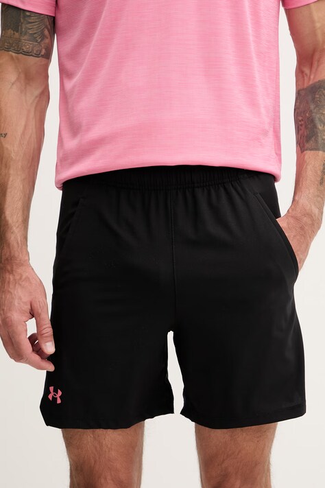 Under Armour szorty sportowe męskie Vanish Woven czarne regular waist 1373718
