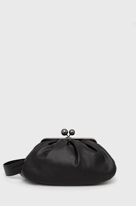 Weekend Max Mara poseta piele culoarea negru