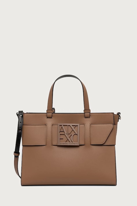 Armani Exchange kabelka dámska z imitácie kože béžová 942689 0A874
