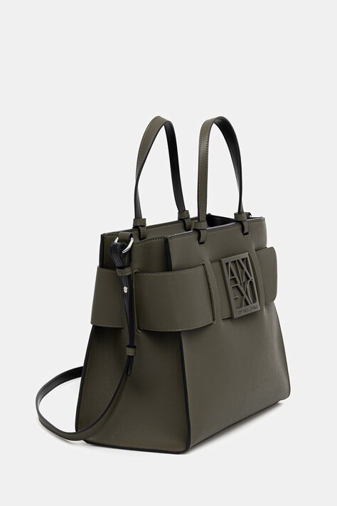 Armani Exchange torebka kolor zielony 942689 0A874