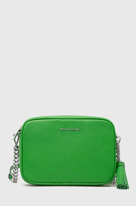 MICHAEL Michael Kors poseta de piele culoarea verde