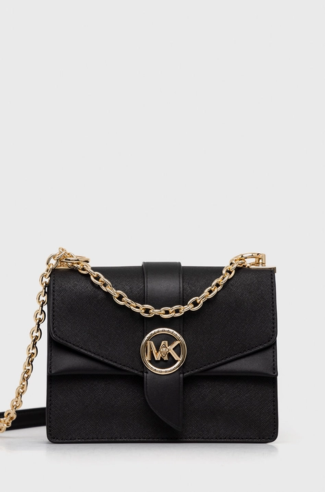 Шкіряна сумочка MICHAEL Michael Kors колір чорний