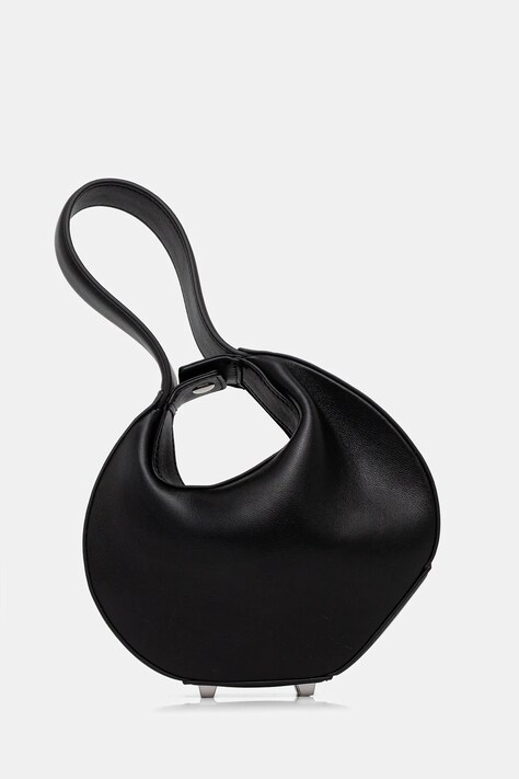 Patrizia Pepe torebka skórzana kolor czarny 8B0074 L047