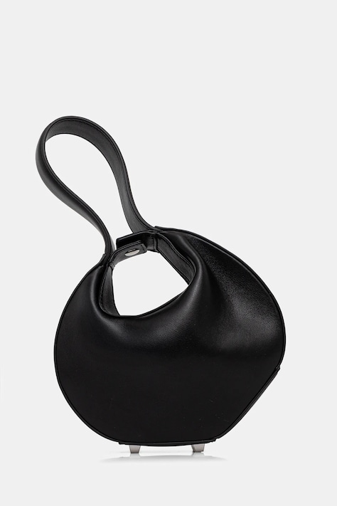 Patrizia Pepe torebka skórzana kolor czarny 8B0074 L047