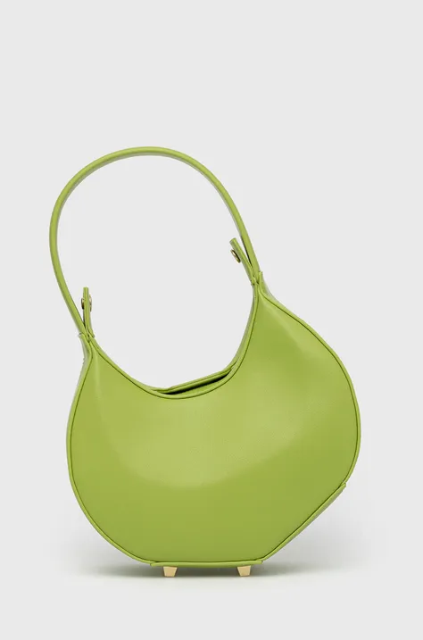 Шкіряна сумочка Patrizia Pepe колір зелений