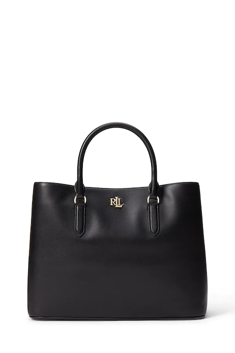Кожаная сумочка Lauren Ralph Lauren 431876724004 цвет чёрный