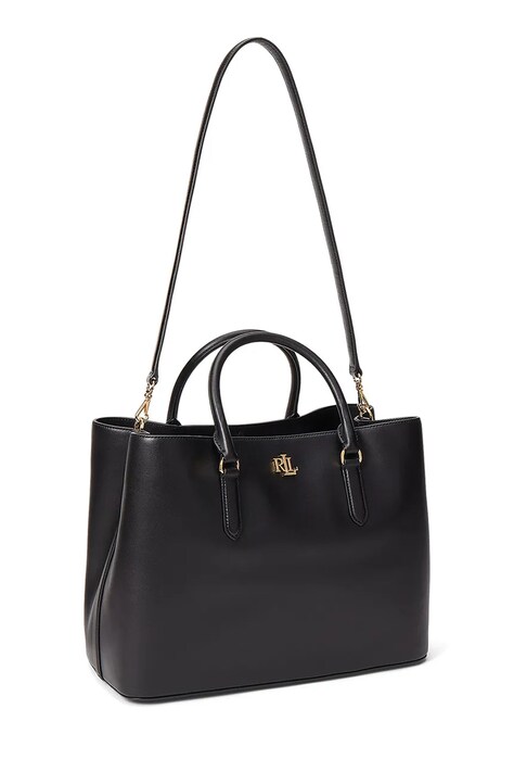 Шкіряна сумочка Lauren Ralph Lauren 431876724004 — AW22-TOD0K8, чорний — фото 3