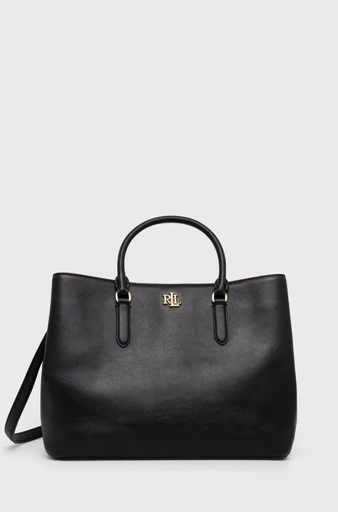 Τσάντα Lauren Ralph Lauren χρώμα: μαύρο