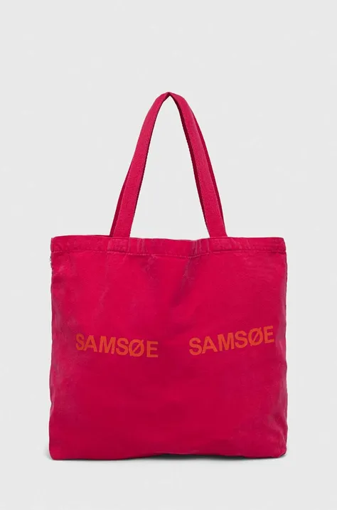 Τσάντα Samsoe Samsoe Χρώμα: ροζ
