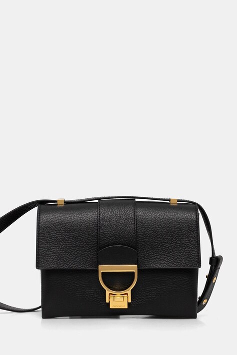 Coccinelle poseta de piele culoarea negru