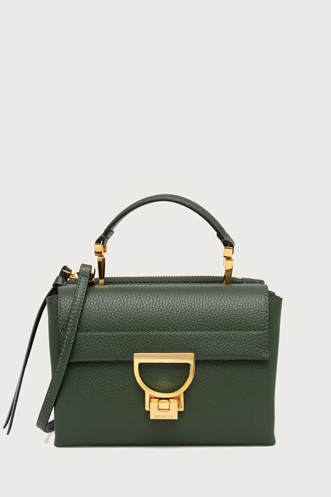 Coccinelle Torebka crossbody damska skórzana zielona E1 MD5 55 B7 01
