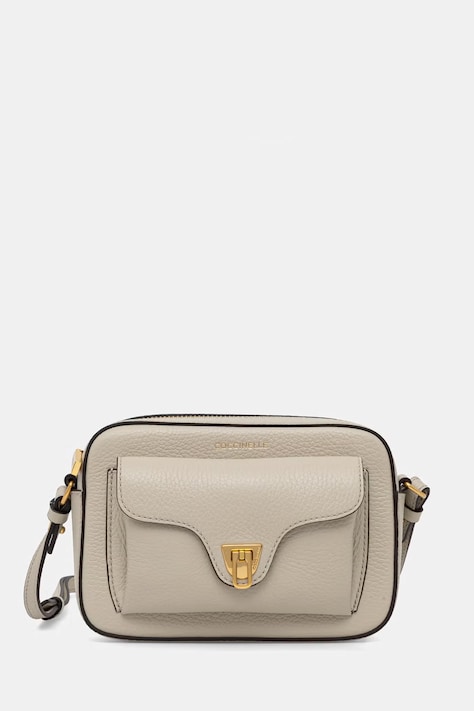Coccinelle borsa a tracollo da donna in pelle beige E1 MF6 55 04 01